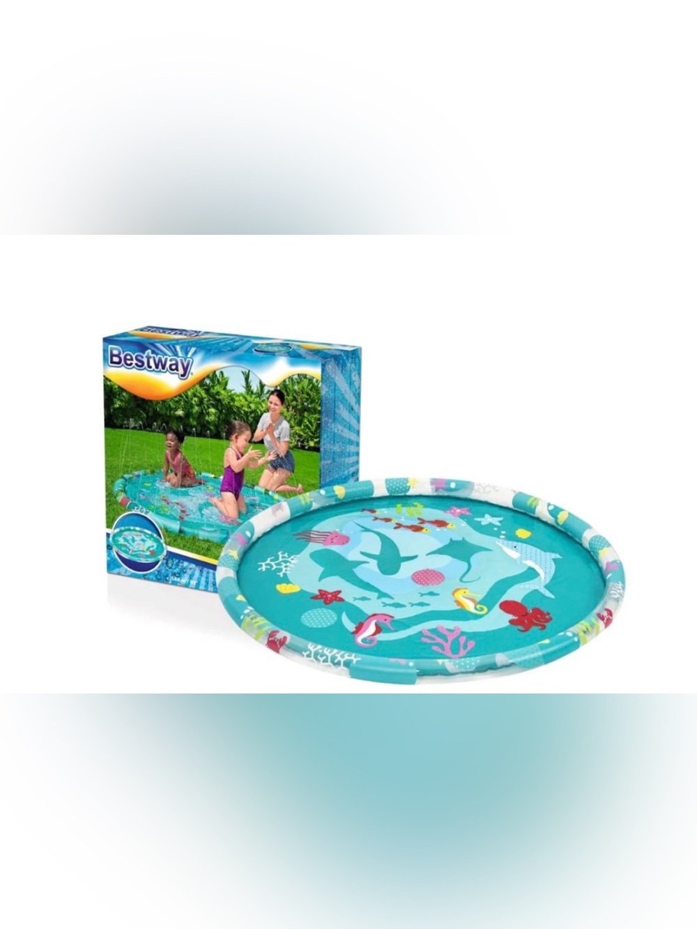Inflatable Paddling Pool With A Fountain For Children 165 cm Bestway 52487